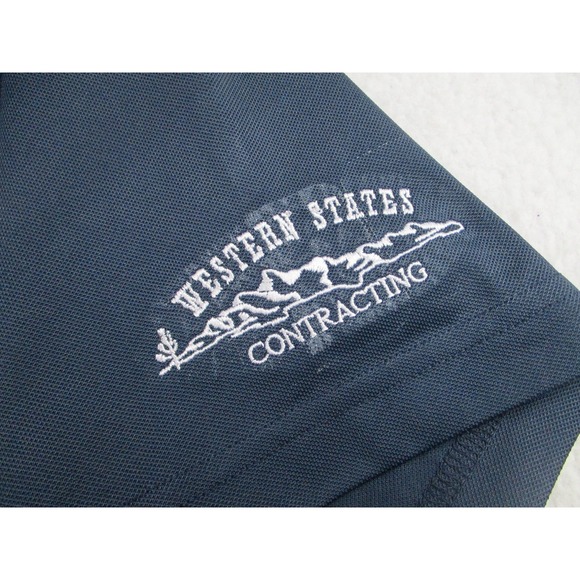 Travis Mathew Polo Shirt Mens‎ XL Blue Western States Golf Active Performance - Picture 2 of 10